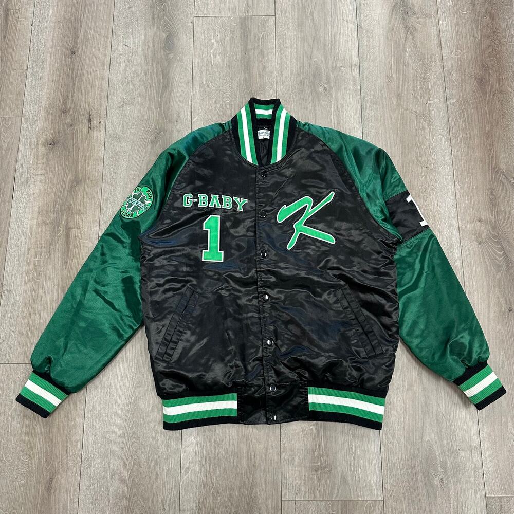 Hardball Kekambas G Baby Classic Reels satin bomber jacket size Medium M B23